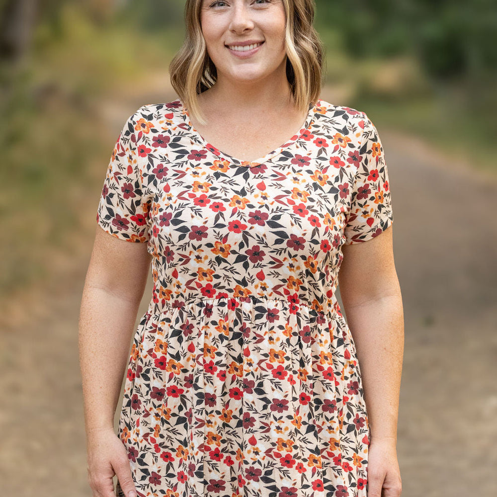 
                      
                        Sarah Ruffle Short Sleeve - Red Floral
                      
                    