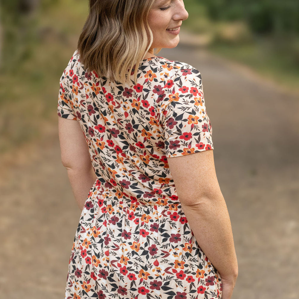 
                      
                        Sarah Ruffle Short Sleeve - Red Floral
                      
                    