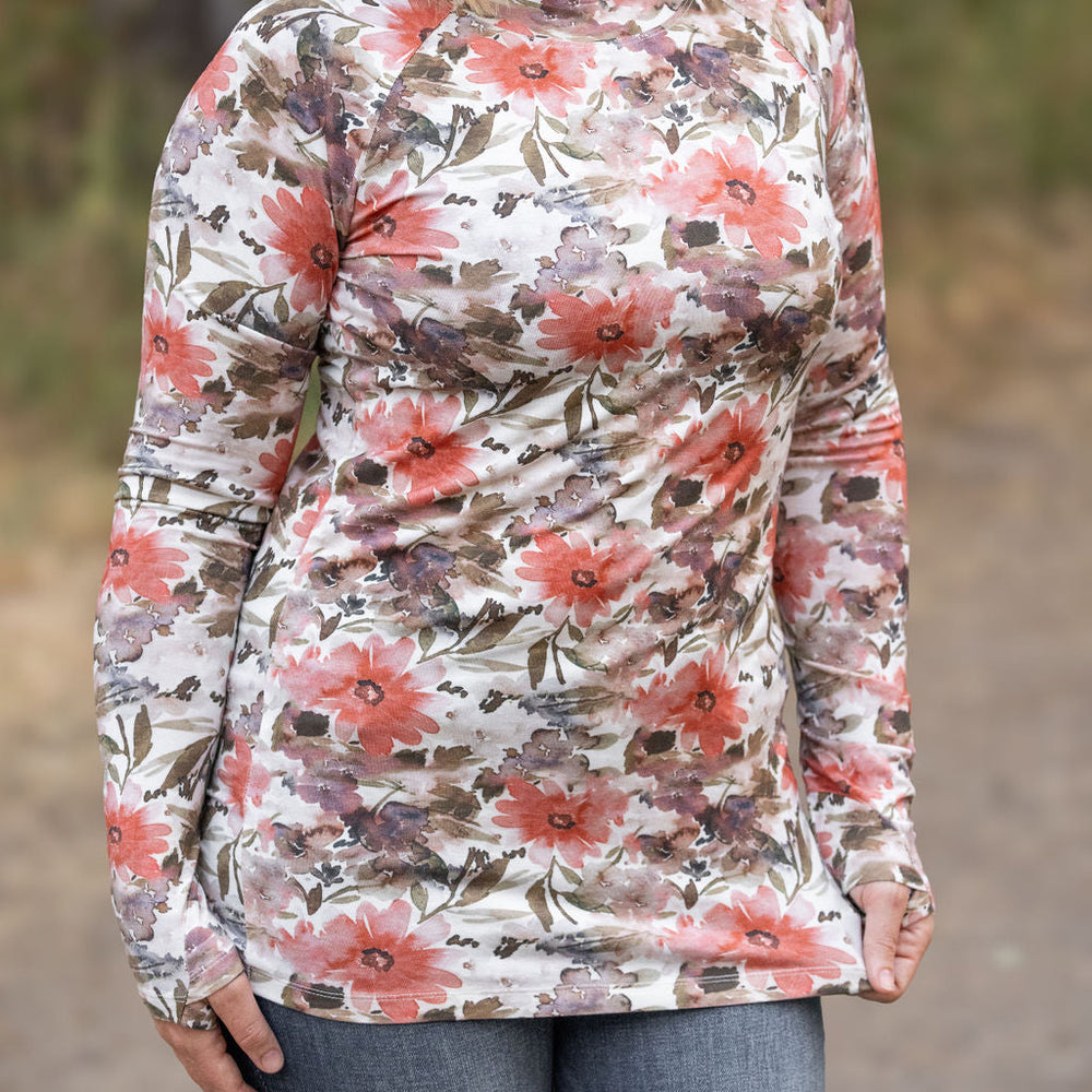 
                      
                        Blair Long Sleeve Top - Floral Sunset
                      
                    