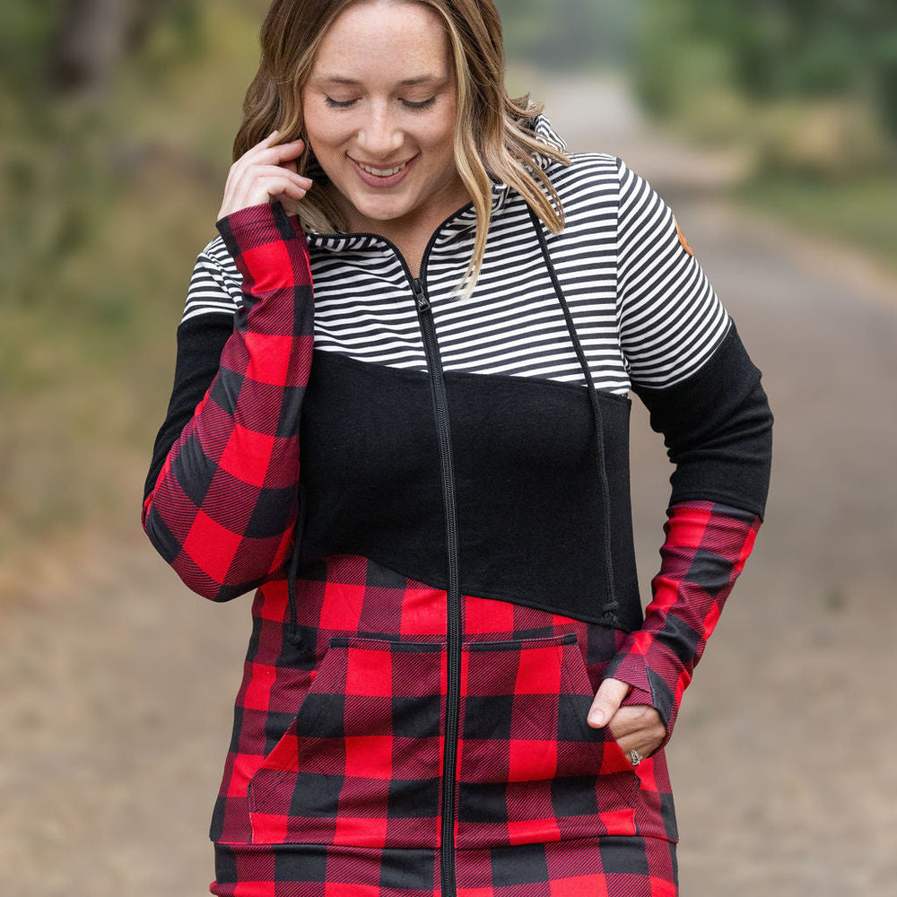 
                      
                        Colorblock Fullzip - Plaid and Stripes
                      
                    