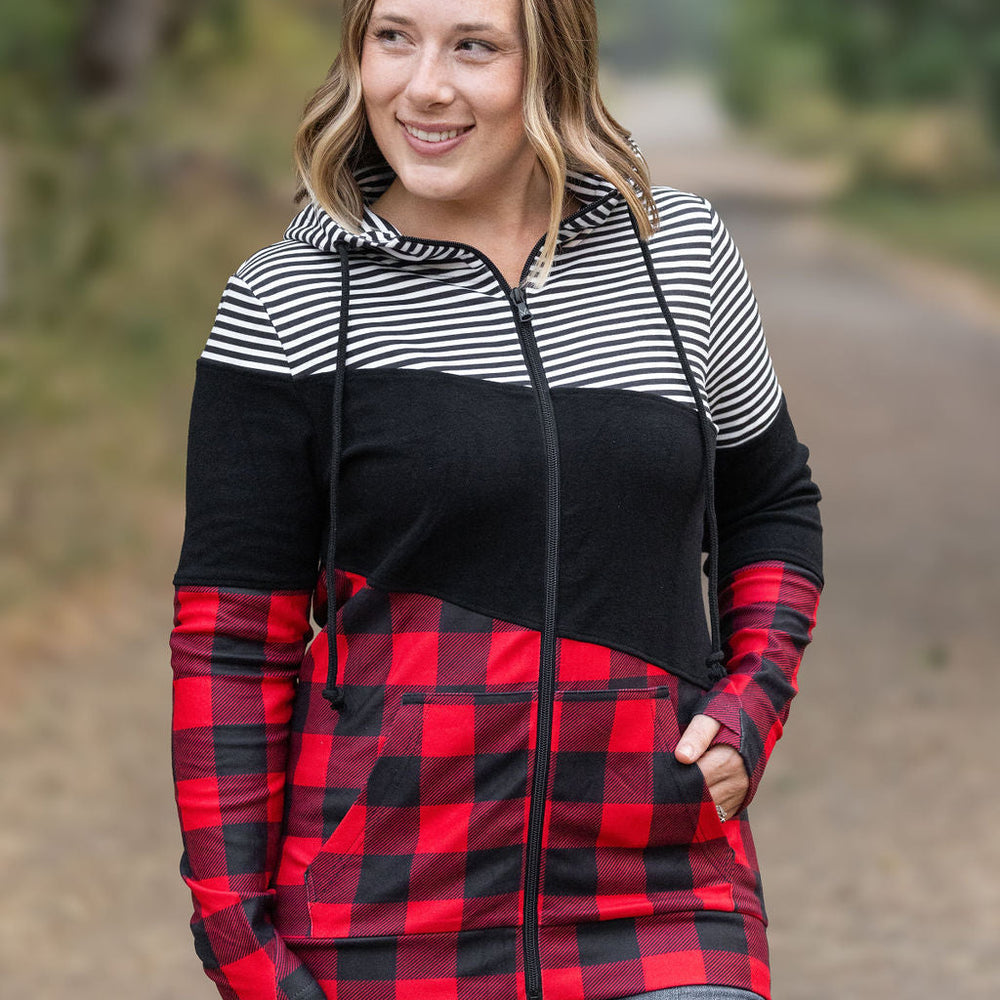 
                      
                        Colorblock Fullzip - Plaid and Stripes
                      
                    