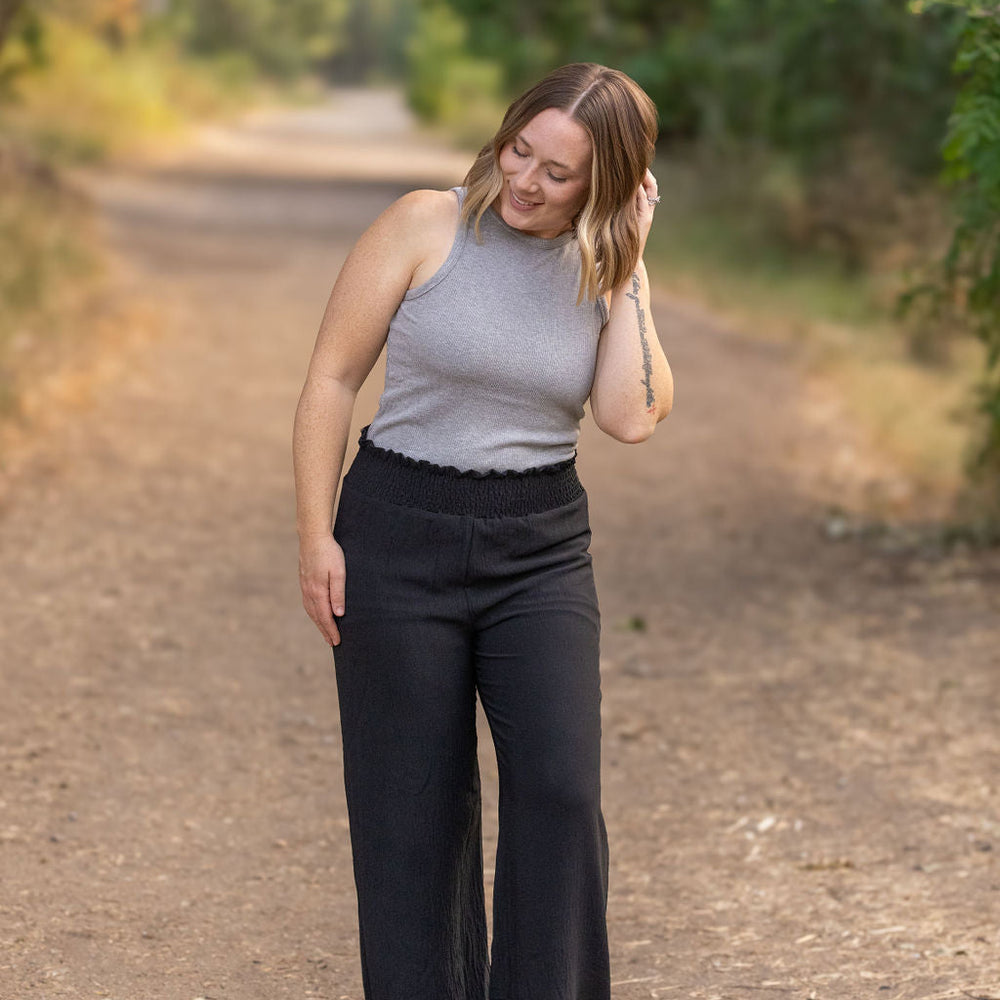 
                      
                        Presley Palazzo Pants - Black | Women's Wide-Leg Pants
                      
                    