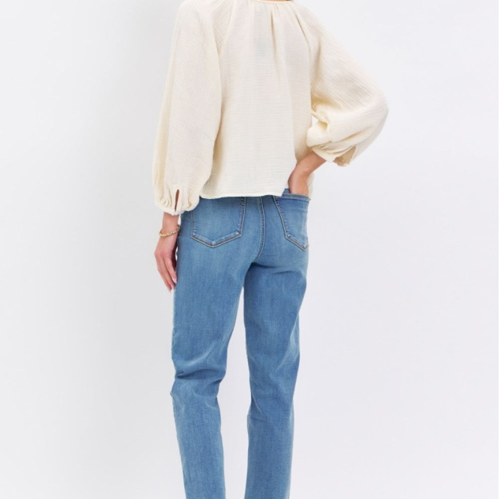 
                      
                        Judy Blue High Waist Straight Jeans
                      
                    