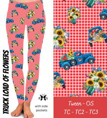  Truckload of Flowers - Leggings with Pockets