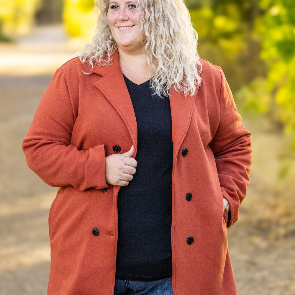 
                      
                        Scarlett Sweater Jacket - Pumpkin
                      
                    