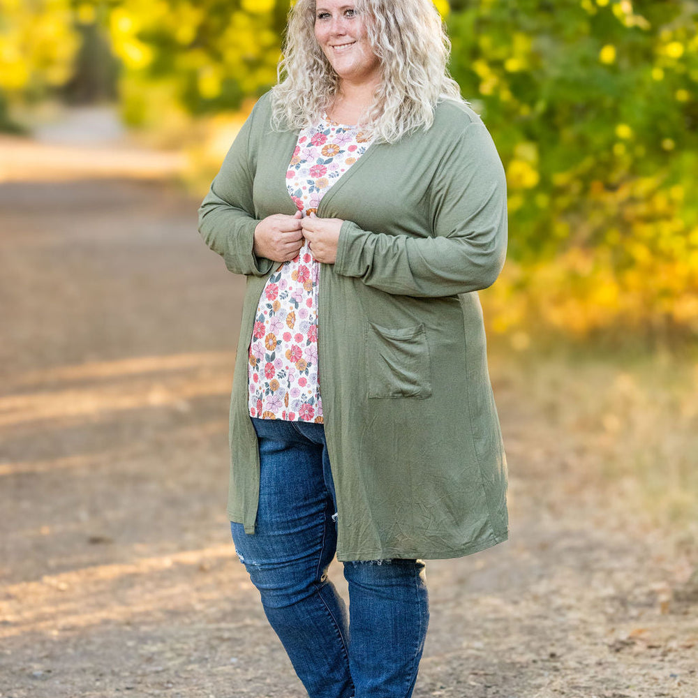 
                      
                        Classic Cardigan - Olive
                      
                    