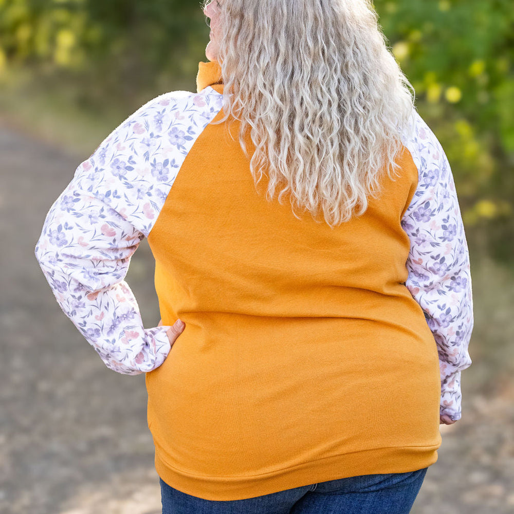 
                      
                        Zoey ZipCowl - Mustard and Harvest Floral
                      
                    