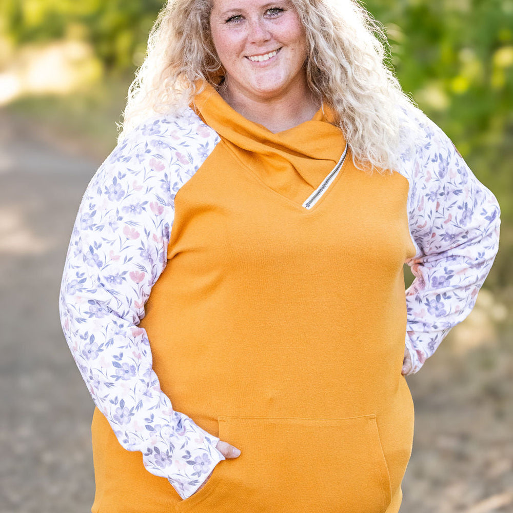 
                      
                        Zoey ZipCowl - Mustard and Harvest Floral
                      
                    