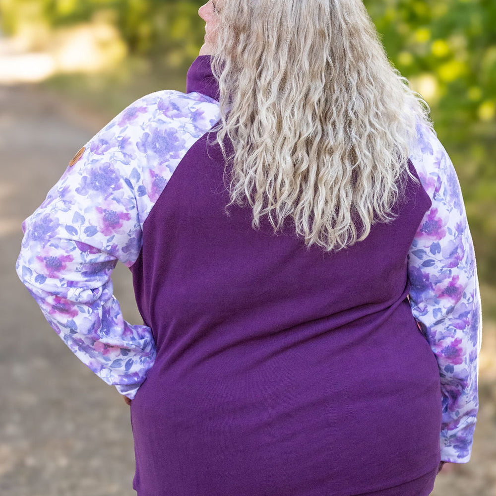 
                      
                        Zoey ZipCowl - Plum and Purple Floral
                      
                    