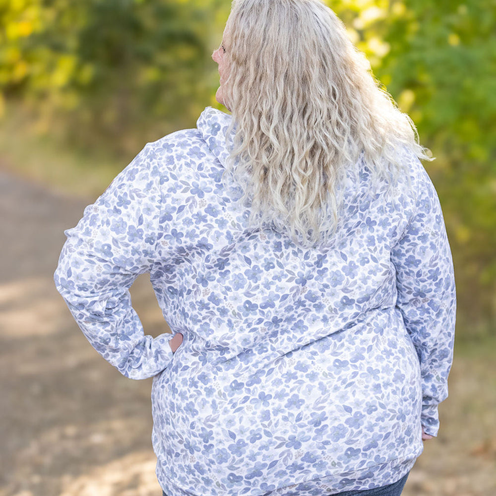 
                      
                        HalfZip Hoodie - Blue Floral
                      
                    