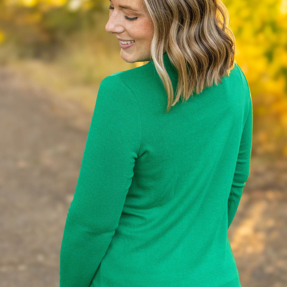 
                      
                        Leah Long Sleeve Top - Green
                      
                    