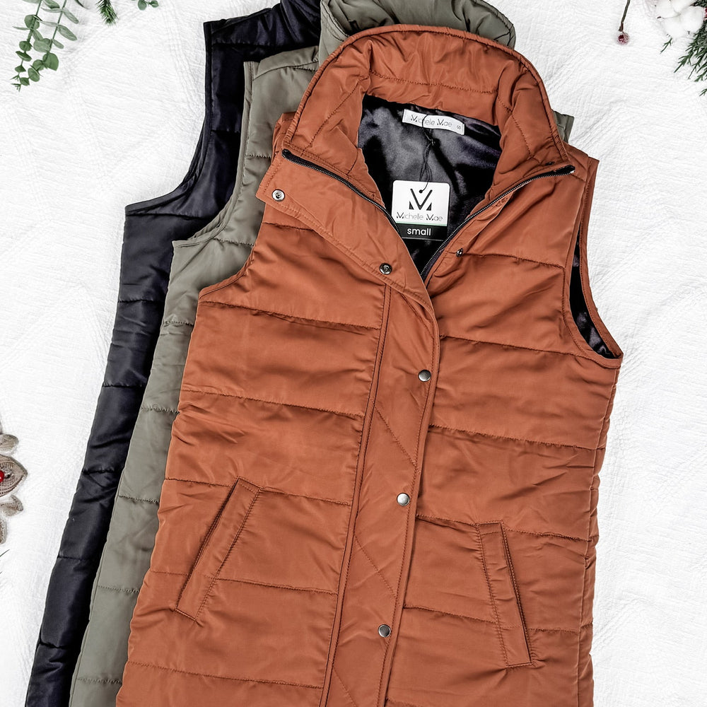 
                      
                        Harlow Long Vest - Cinnamon
                      
                    