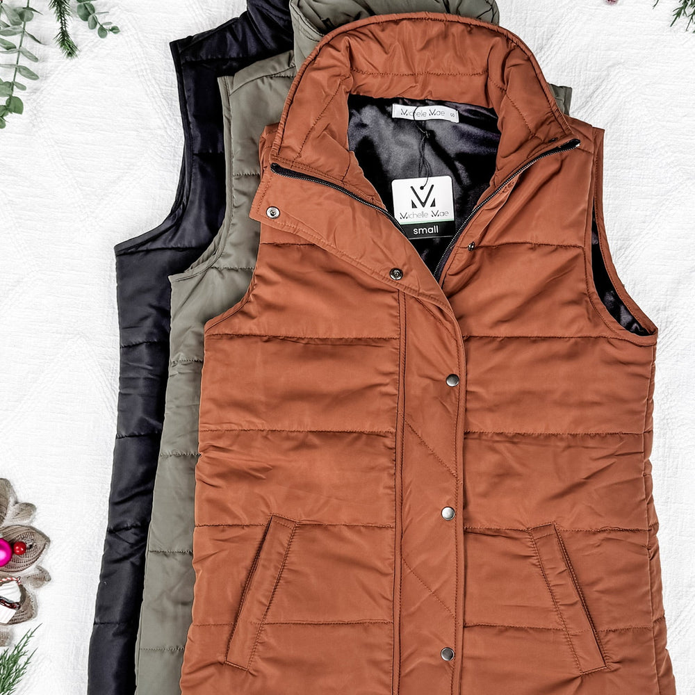 
                      
                        Harlow Long Vest - Cinnamon
                      
                    