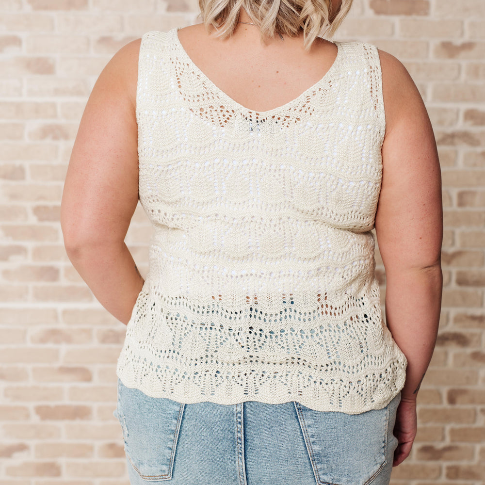 
                      
                        Adventure is Out There Open Knit Tank
                      
                    