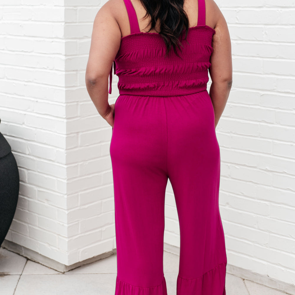 
                      
                        Almost Available Flared Jumpsuit
                      
                    