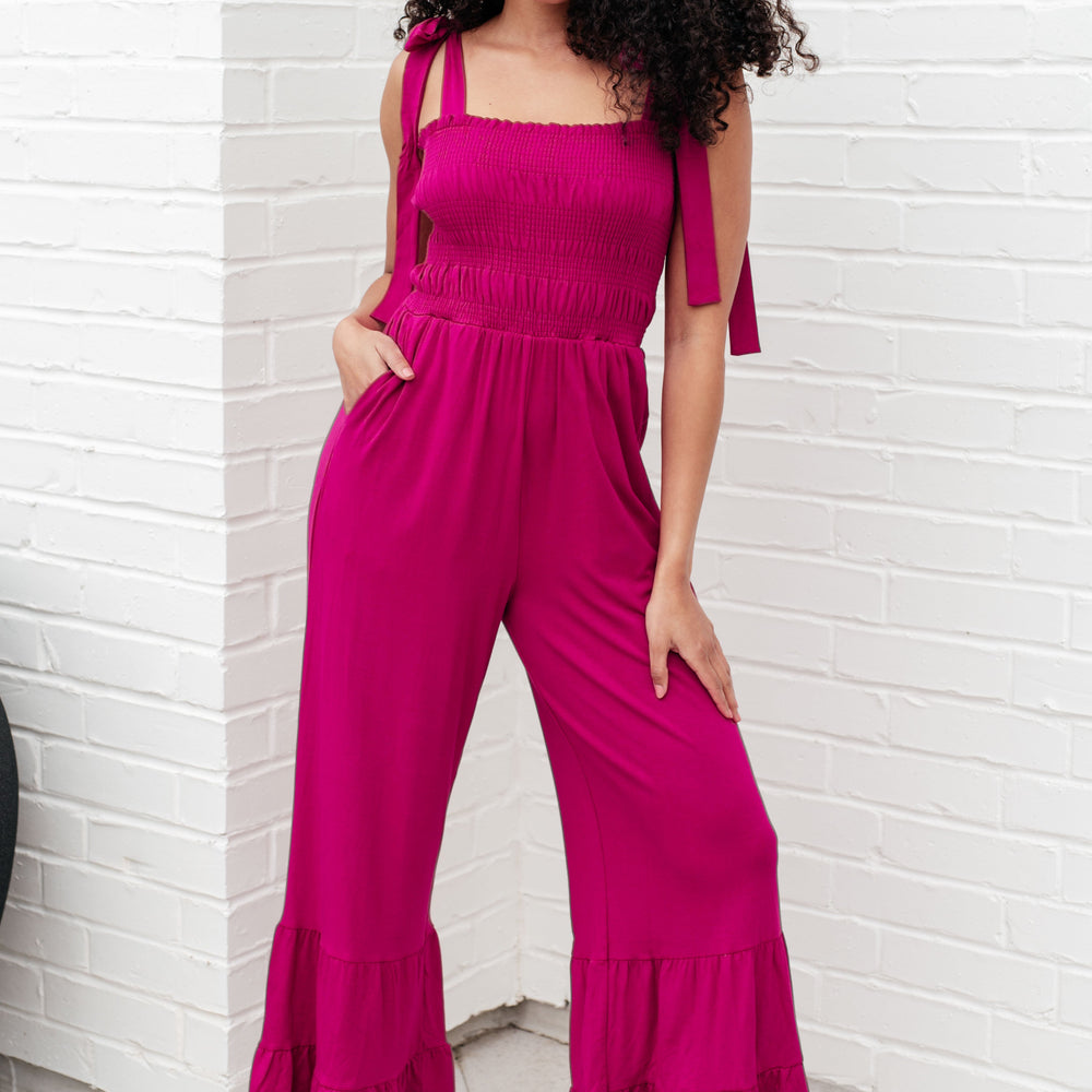 
                      
                        Almost Available Flared Jumpsuit
                      
                    