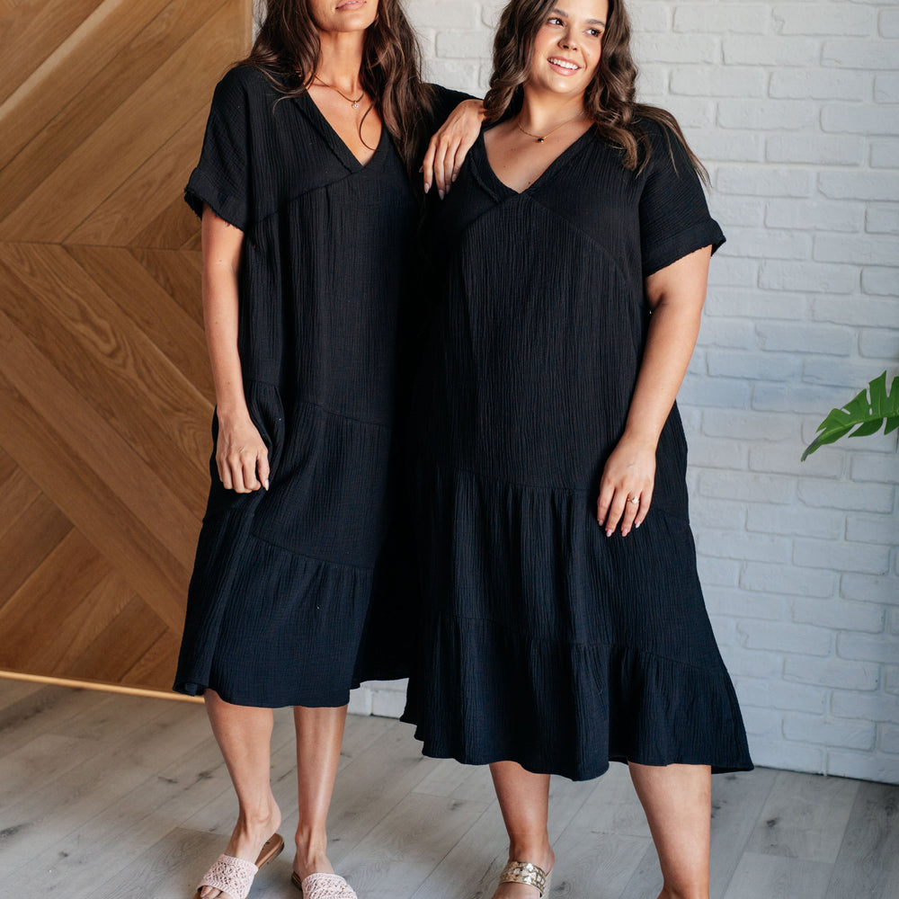 
                      
                        Always Learning Dolman Sleeve Dress in Black
                      
                    