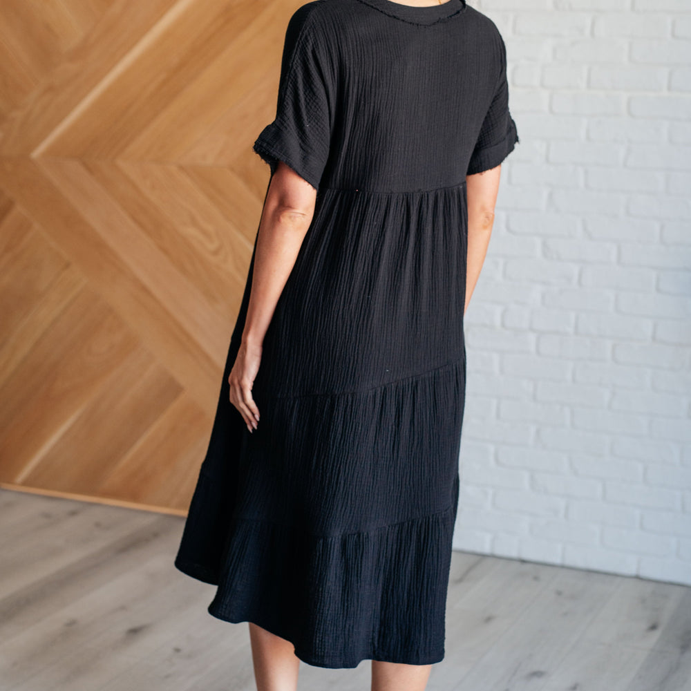 
                      
                        Always Learning Dolman Sleeve Dress in Black
                      
                    