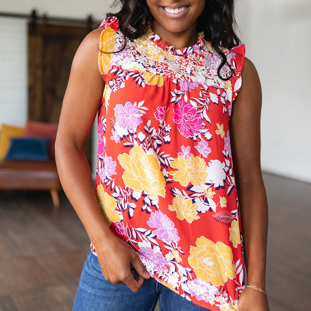 
                      
                        Among The Flowers Floral Top
                      
                    