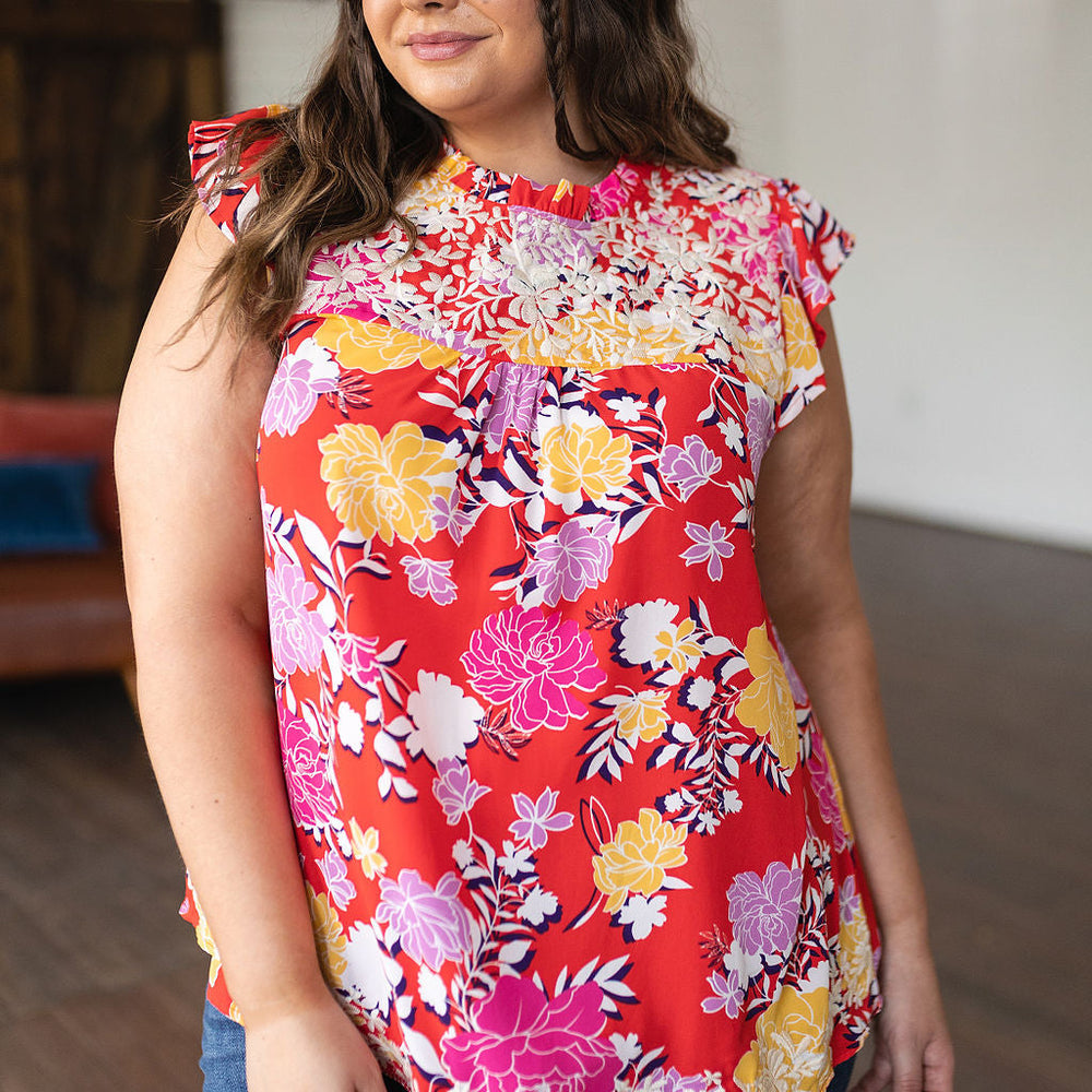 
                      
                        Among The Flowers Floral Top
                      
                    