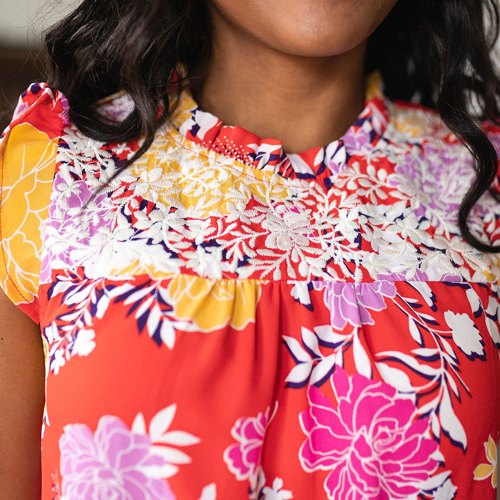 
                      
                        Among The Flowers Floral Top
                      
                    