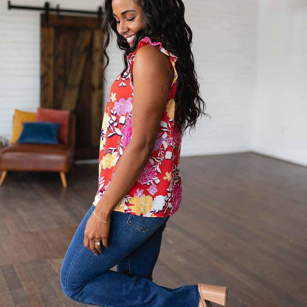 
                      
                        Among The Flowers Floral Top
                      
                    