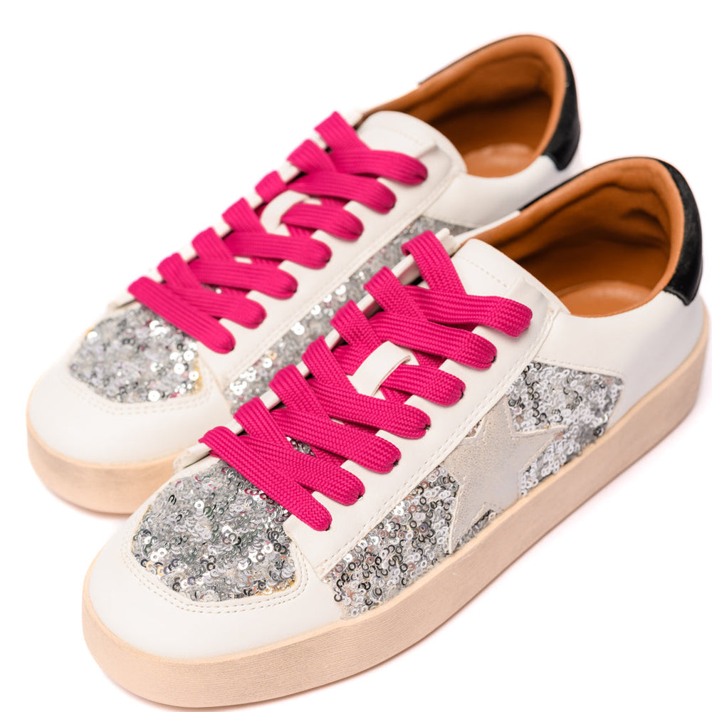 
                      
                        Another Round Sneakers in Silver Sequins
                      
                    