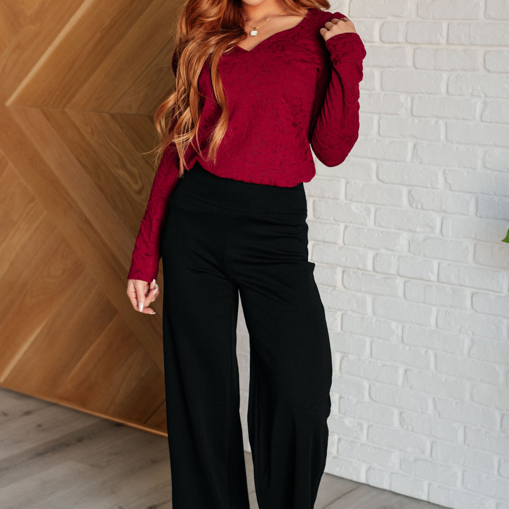 
                      
                        Magic Wide Leg Pants in Black
                      
                    