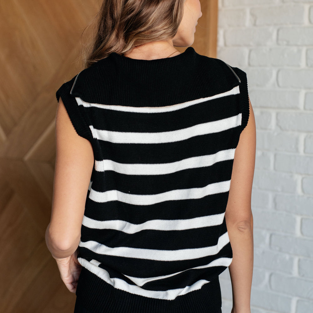 
                      
                        Attached at the Hip 1/4 Zip Sleeveless Sweater
                      
                    