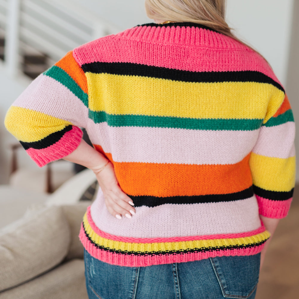 
                      
                        Bright Side Striped Sweater
                      
                    