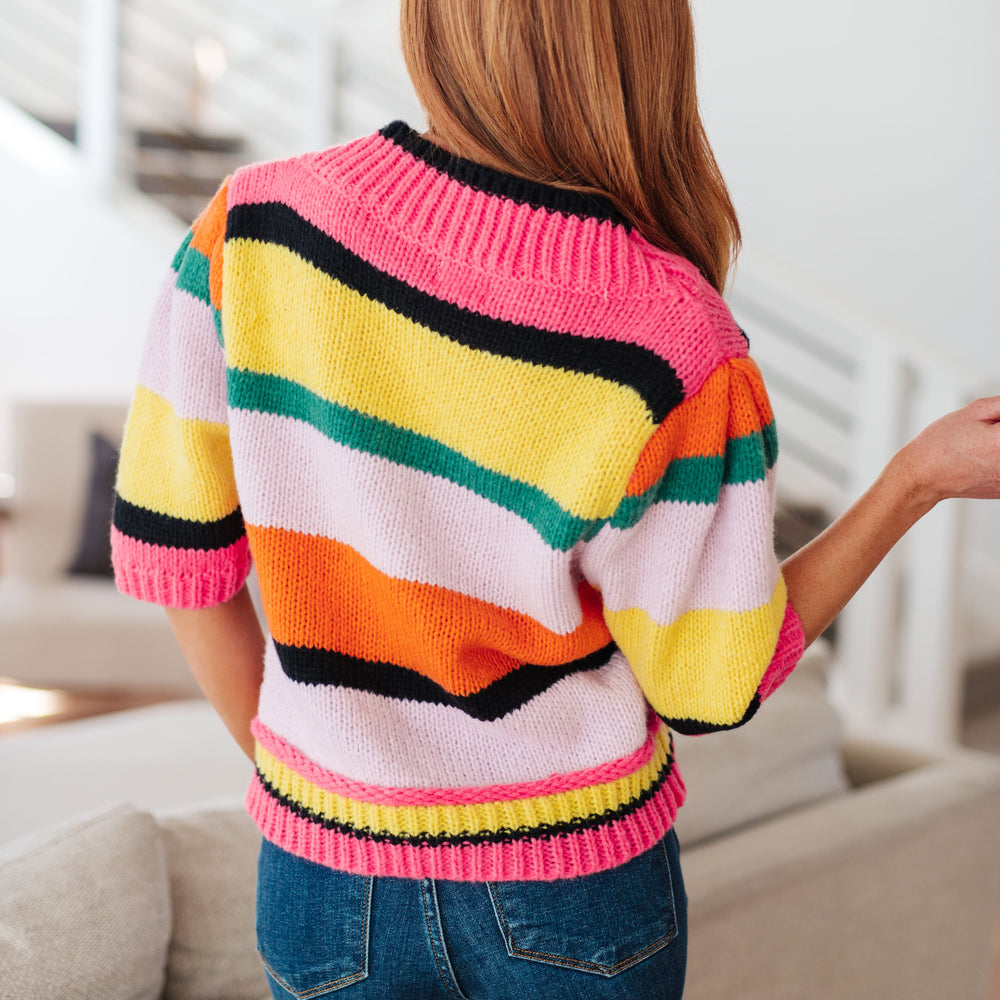 
                      
                        Bright Side Striped Sweater
                      
                    