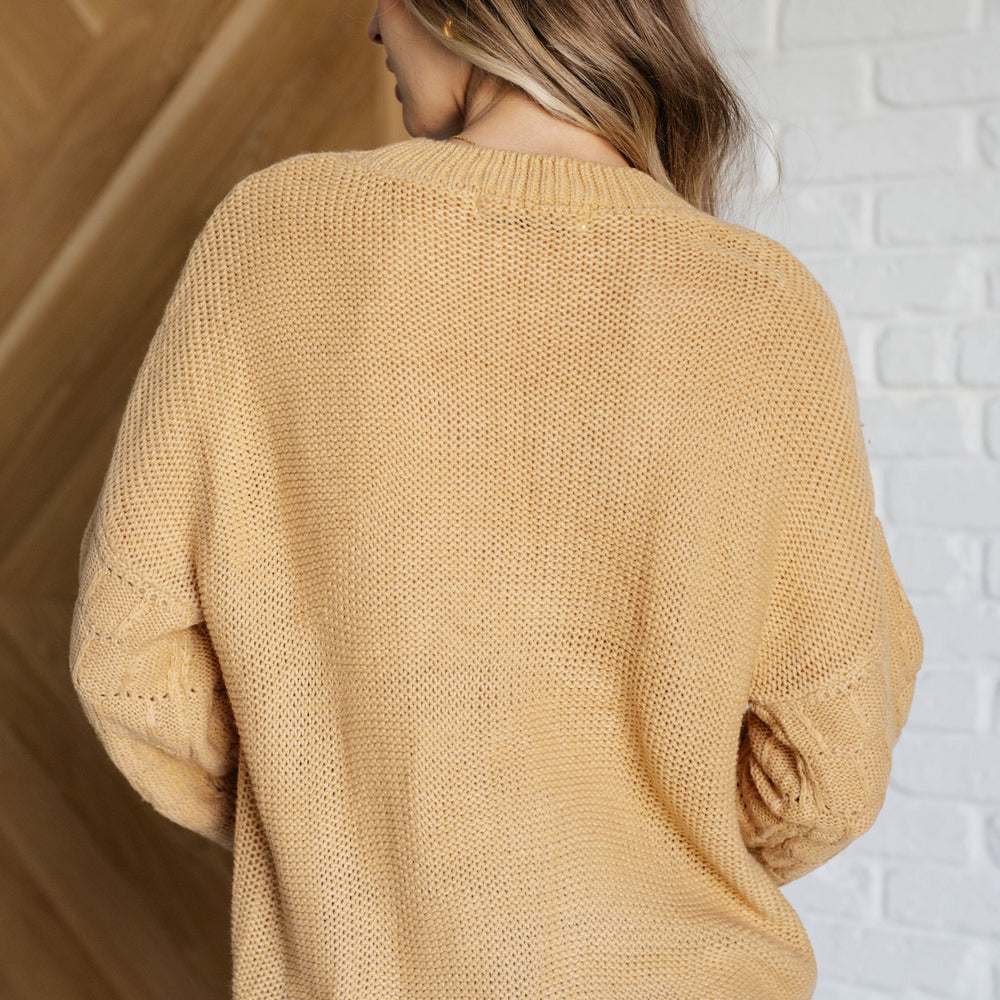 
                      
                        Bubbly Personality Bubble Sleeve Sweater in Wheat
                      
                    