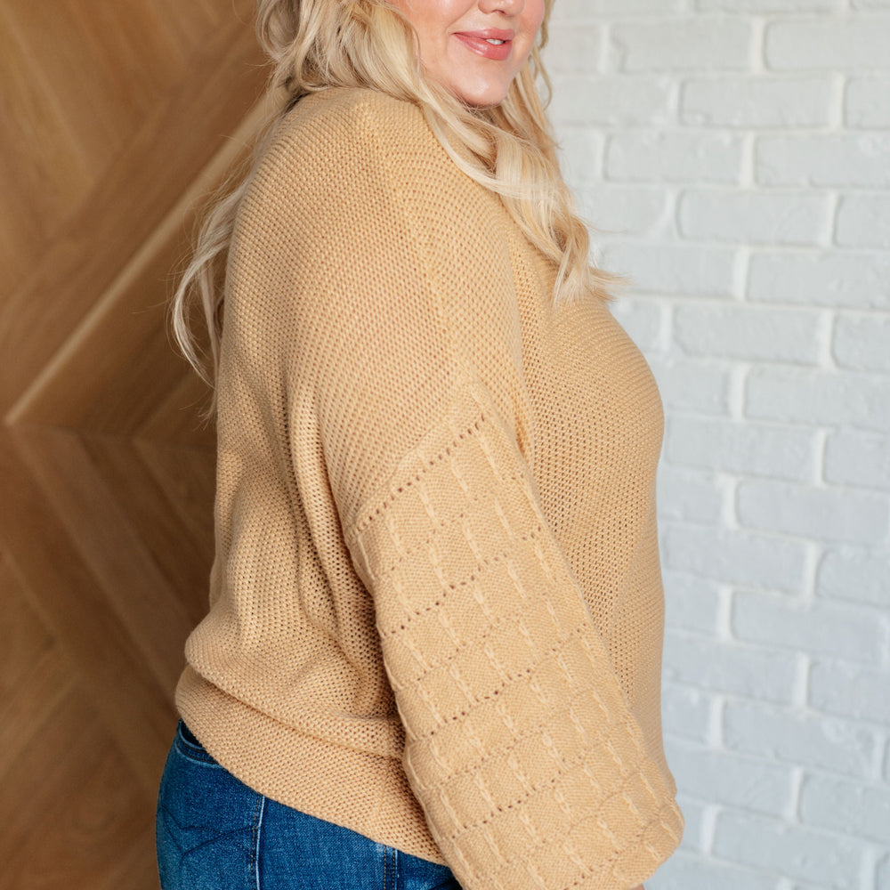 
                      
                        Bubbly Personality Bubble Sleeve Sweater in Wheat
                      
                    