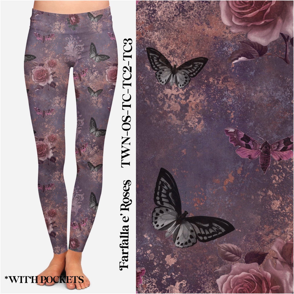 
                      
                        Farfalla e’ Roses - Leggings with Pockets
                      
                    