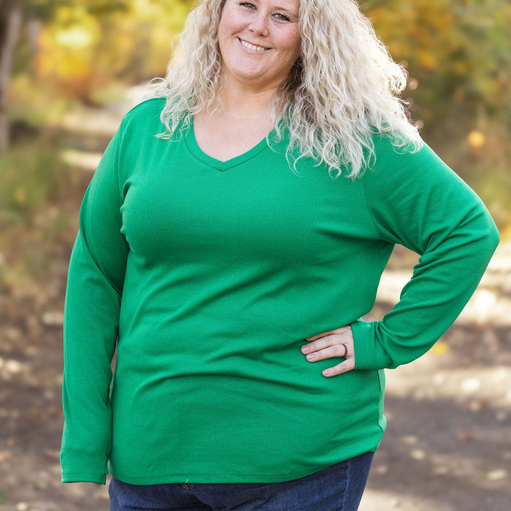 
                      
                        Leah Long Sleeve Top - Green
                      
                    