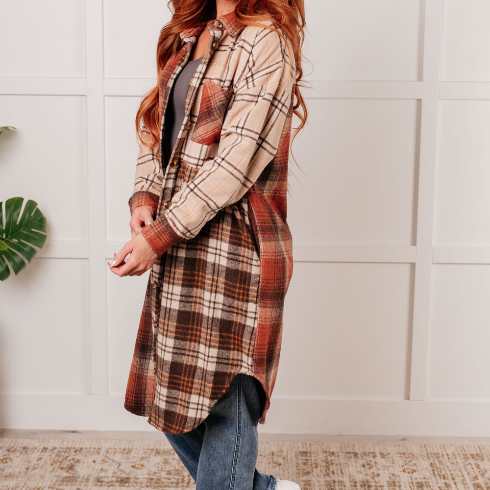 
                      
                        Cabin Fever Flannel Plaid Oversized Shacket
                      
                    