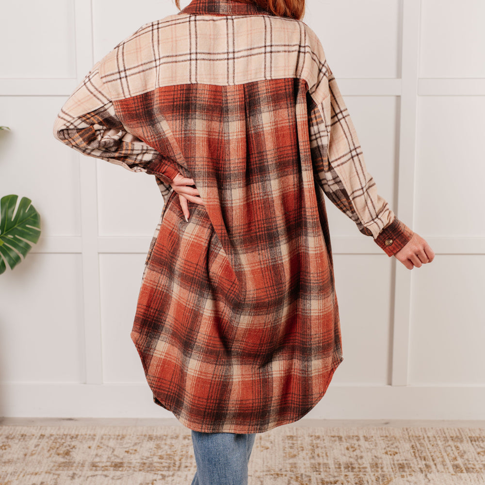 
                      
                        Cabin Fever Flannel Plaid Oversized Shacket
                      
                    