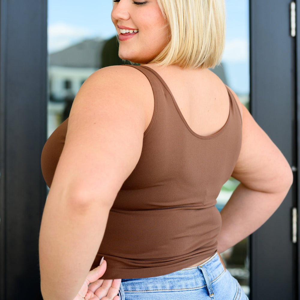 
                      
                        Carefree Seamless Reversible Tank in Brown
                      
                    