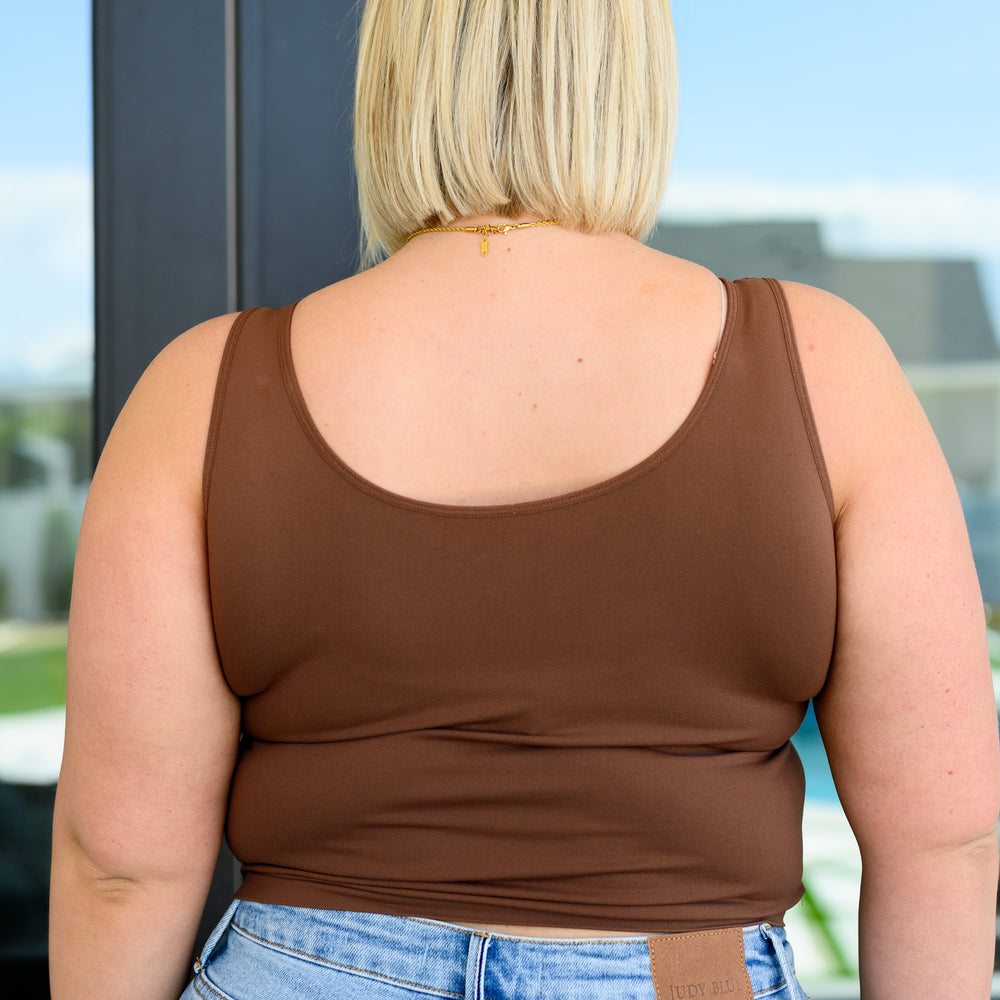 
                      
                        Carefree Seamless Reversible Tank in Brown
                      
                    