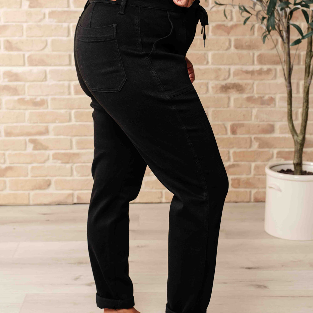 
                      
                        Carmen Double Cuff Joggers in Black
                      
                    