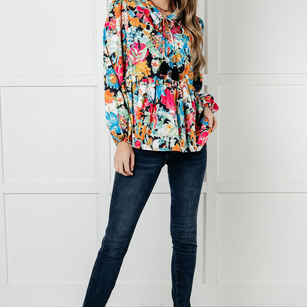 
                      
                        Carry Me Away Floral Peplum Blouse
                      
                    