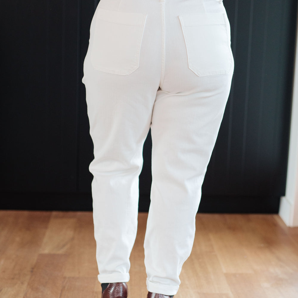 
                      
                        Charlene High Rise Jogger in Ecru
                      
                    