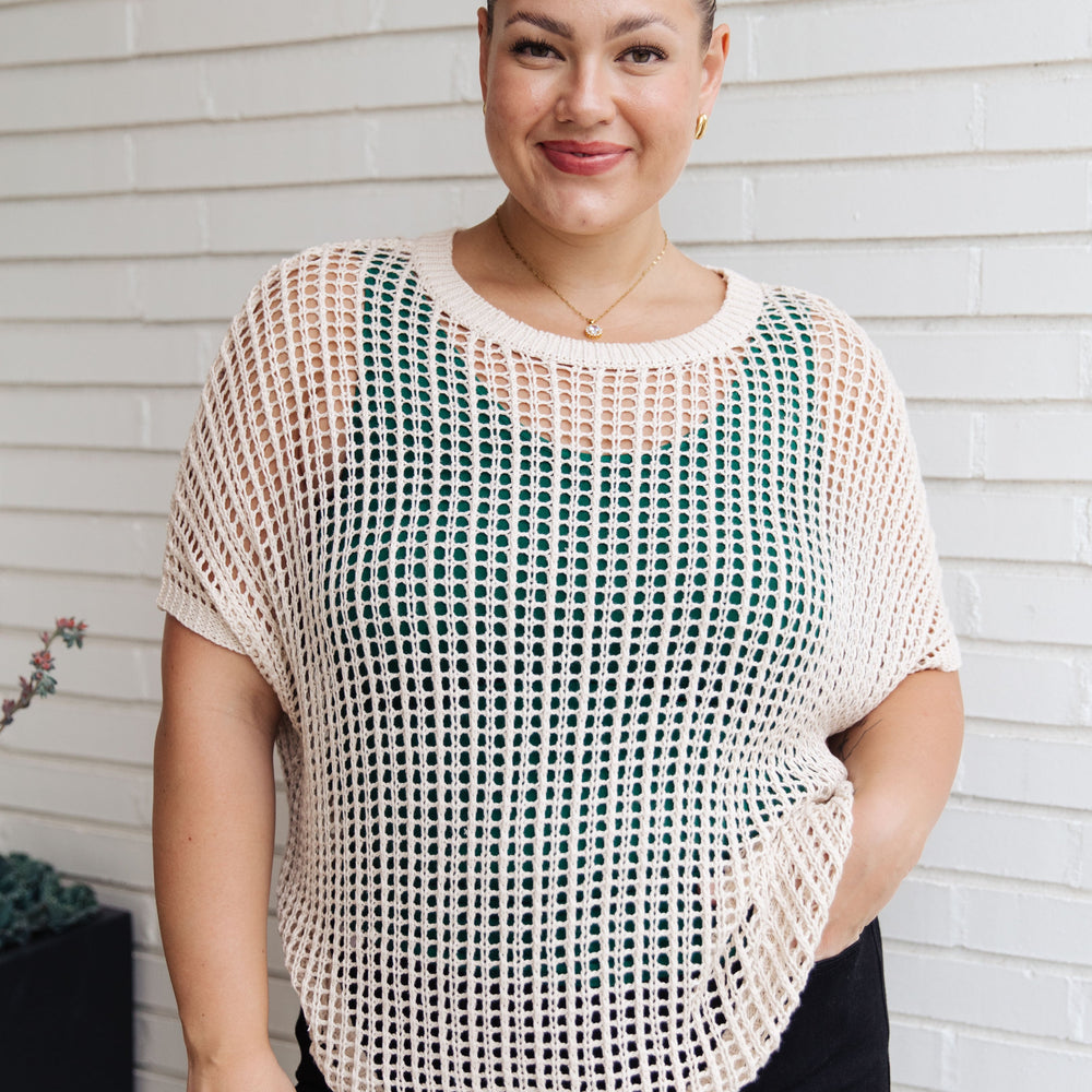 
                      
                        Coastal Dreams Fishnet Top in Cream
                      
                    