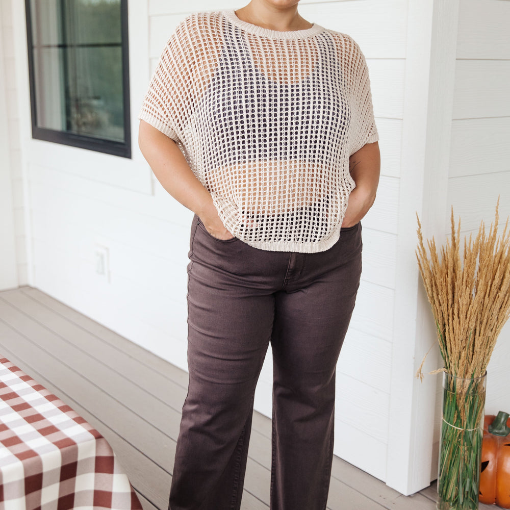 
                      
                        Coastal Dreams Fishnet Top in Cream
                      
                    