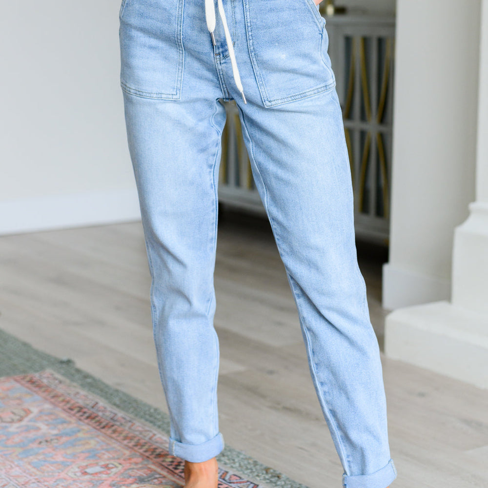 
                      
                        Cooper High Rise Vintage Denim Jogger
                      
                    