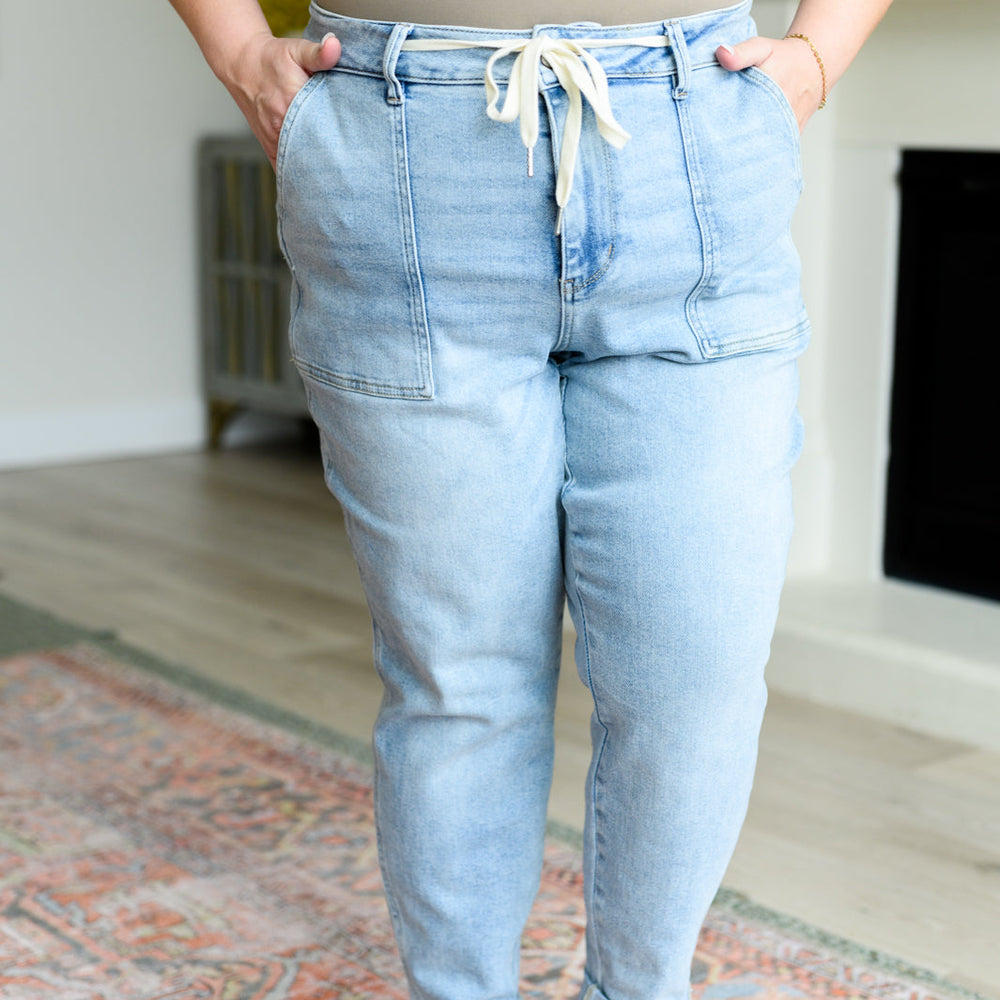 
                      
                        Cooper High Rise Vintage Denim Jogger
                      
                    