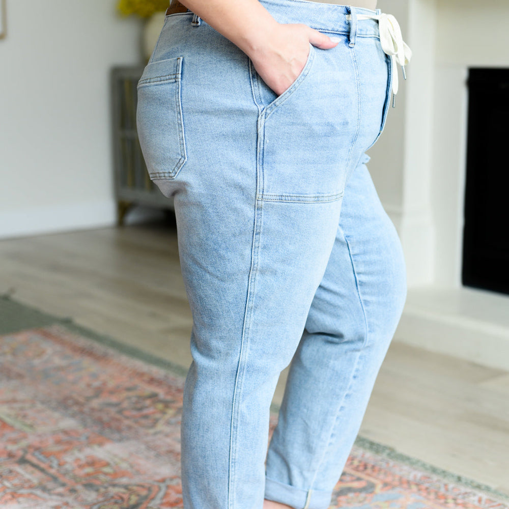 
                      
                        Cooper High Rise Vintage Denim Jogger
                      
                    