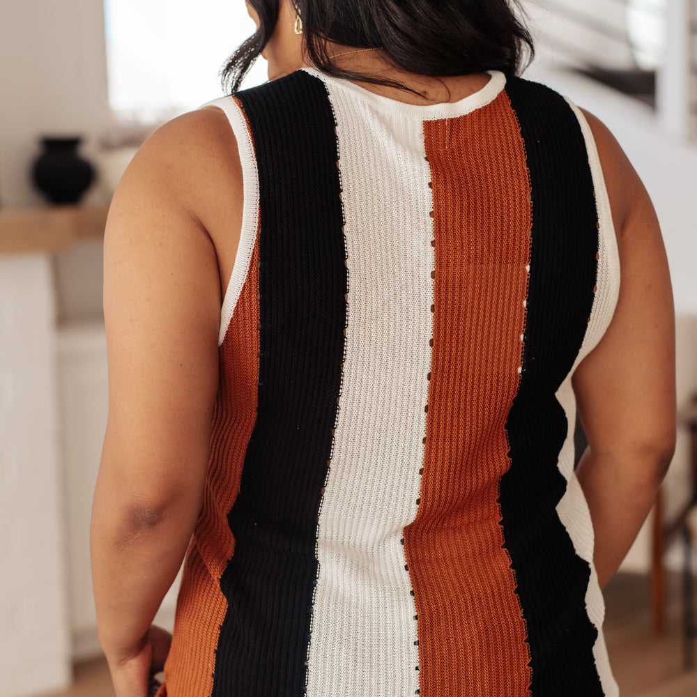 
                      
                        Decidedly Undecided Knit Striped Tank
                      
                    