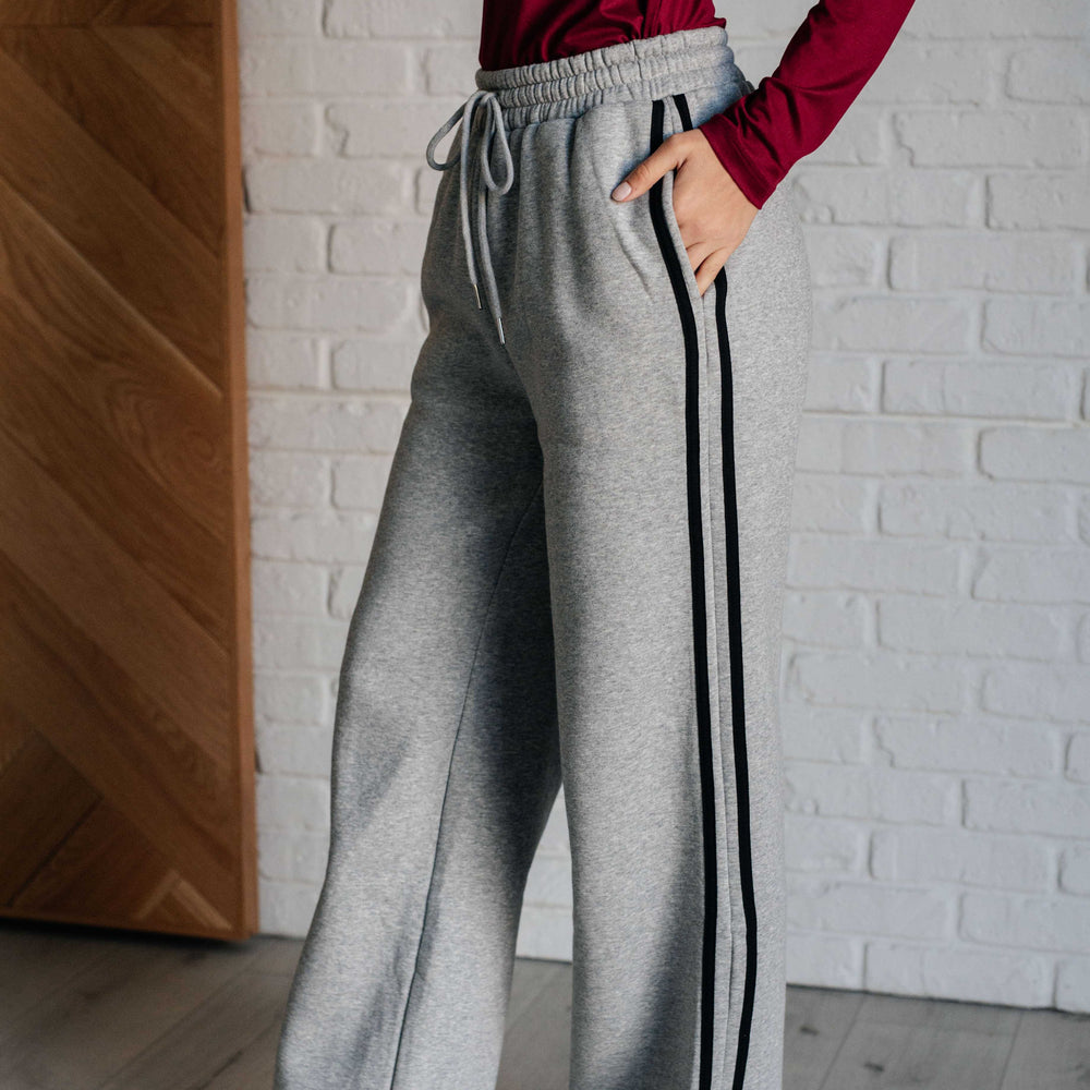 
                      
                        Don't Get Stuck Stripe Detail Sweatpants
                      
                    