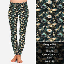  DragonFlies - Leggings with Pockets